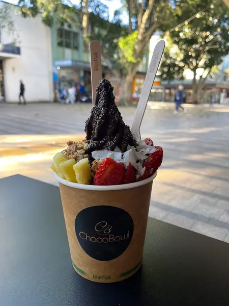 Chocobowl Acai Bowl & Chocolate Fondue & Coffee