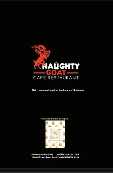 Naughty goat Cafe restaurant