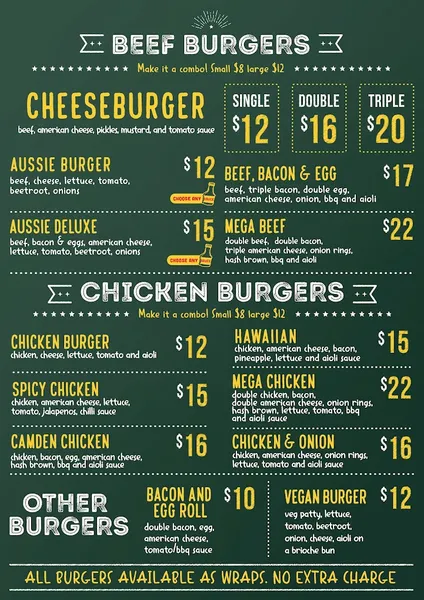 Six ‘N’ out Burgers