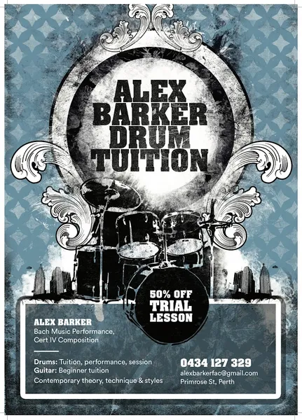 Alex Barker Drum Tuition