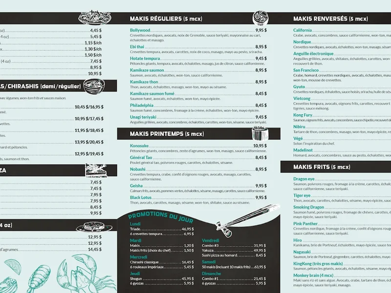 Poissonnerie Sushi Quebec Océan