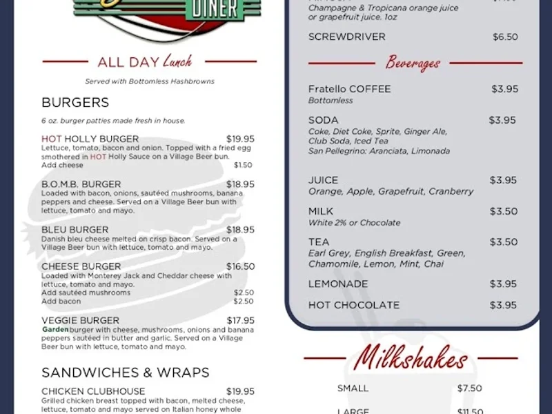 Belmont Diner Marda Loop