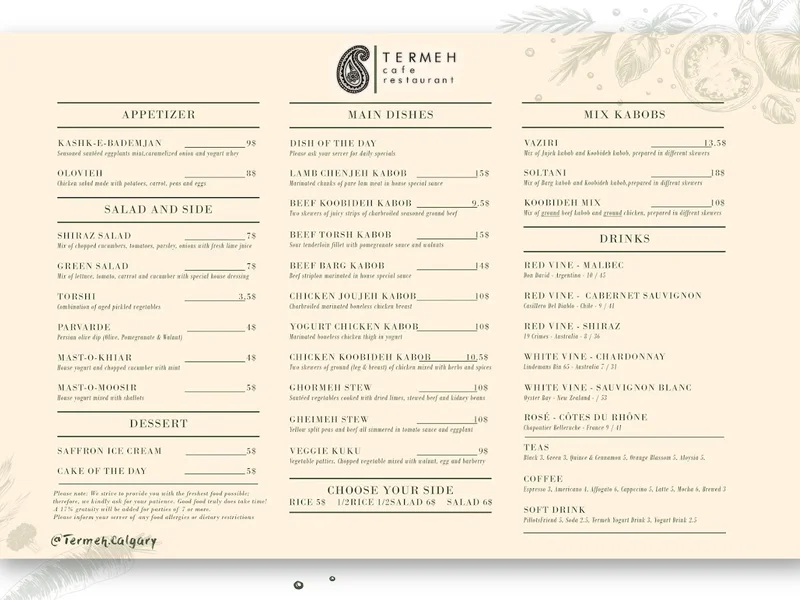 Termeh Cafe Restaurant