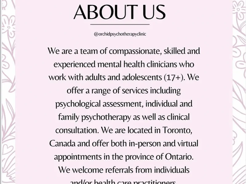 Vera Roncon - Psychologist, Orchid Psychotherapy Clinic