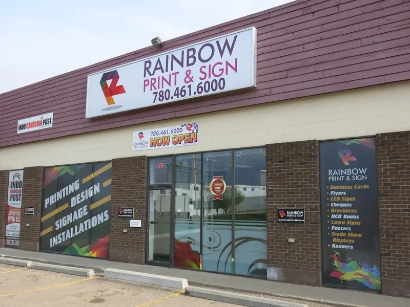 Rainbow Print & Sign