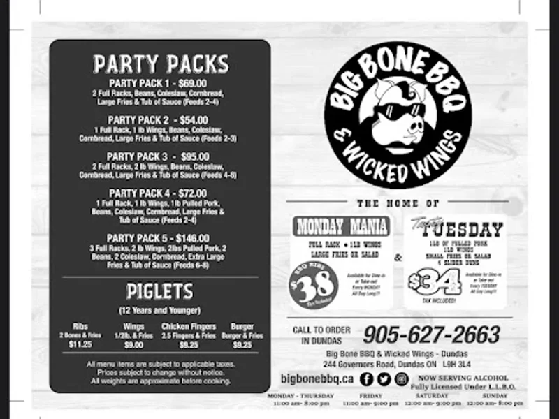 Big Bone BBQ & Wicked Wings