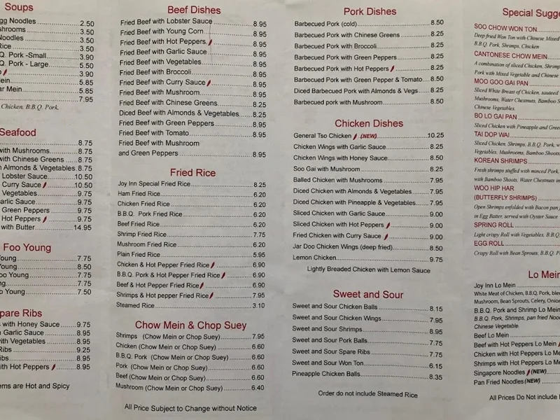 Joy Inn Restaurant & Tavern