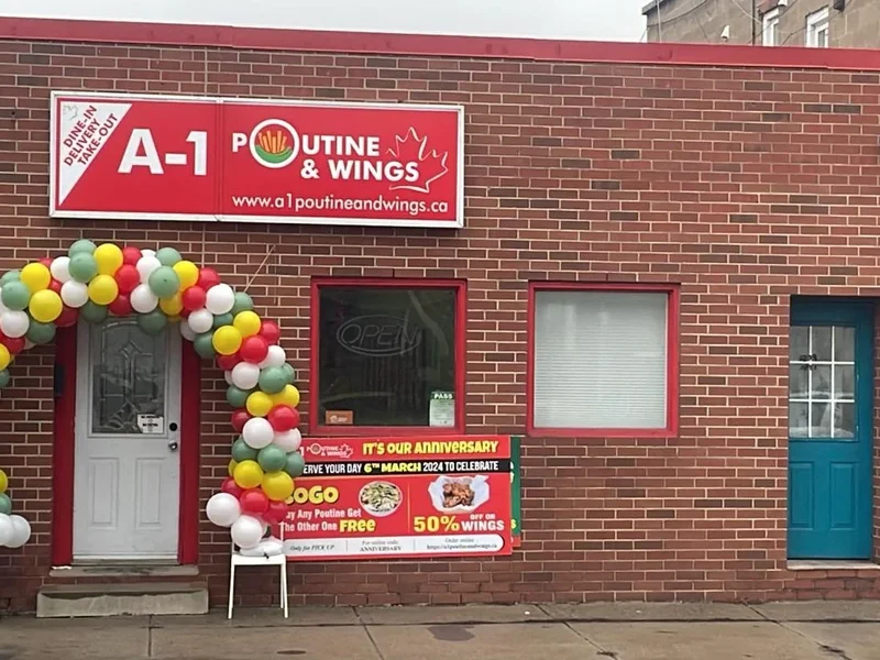 A1 poutine and wings