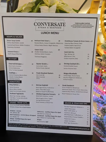 Conversate Steak and Seafood