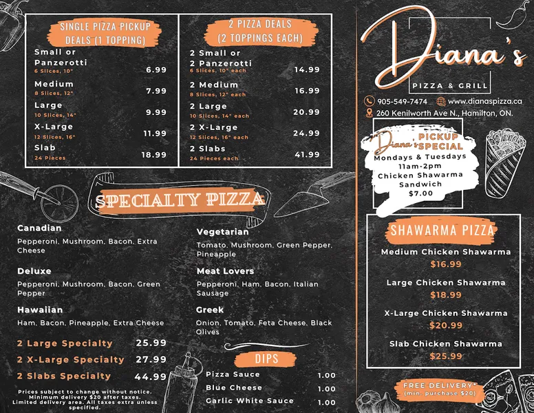 Diana's Pizza & Grill