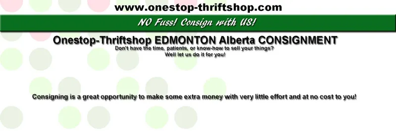 Onestop-Thriftshop Edmonton ONLINE Discount Boutique