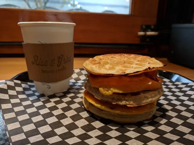 Rise and Grind Coffee & All Day Breakfast Sandwiches