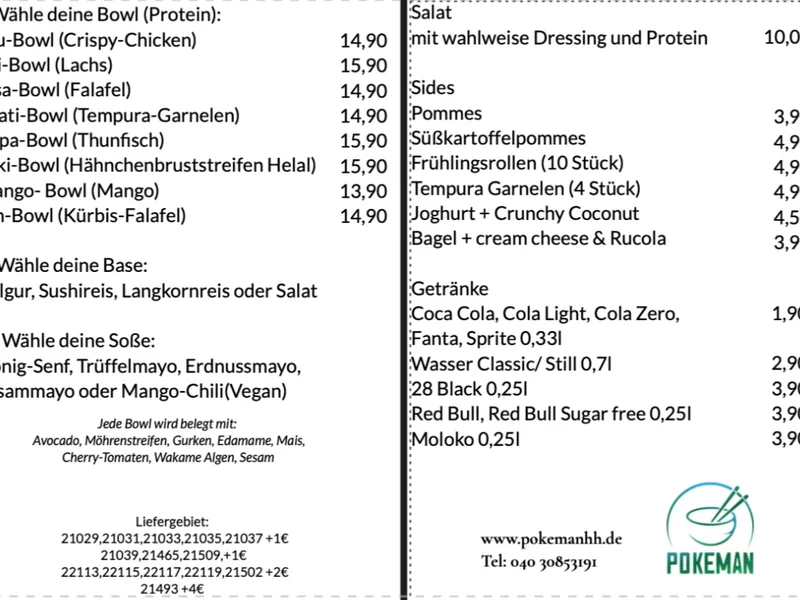 Pokeman Bergedorf - Poke Bowls & Sushi