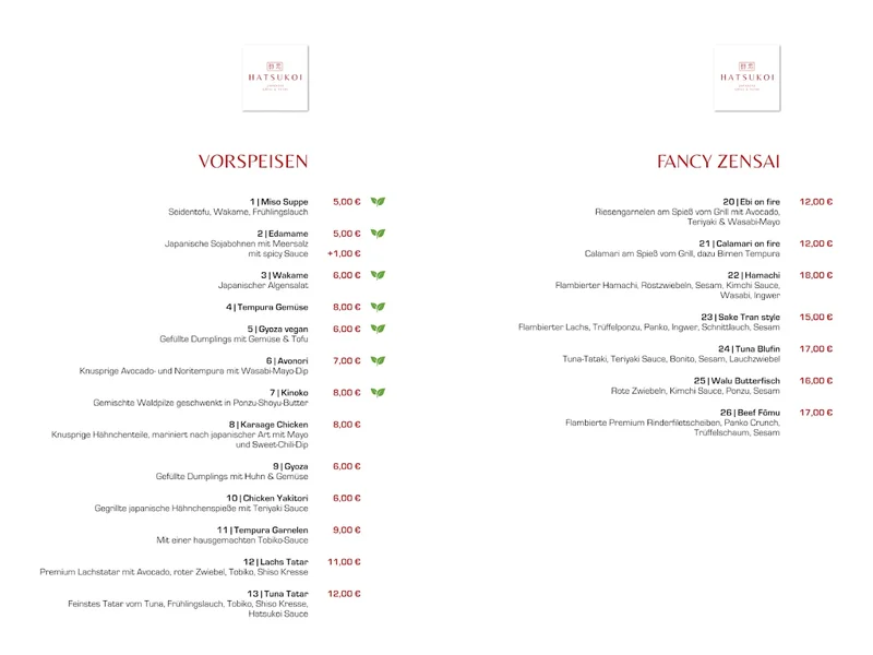 Hatsukoi Hamburg - japanese grill & sushi