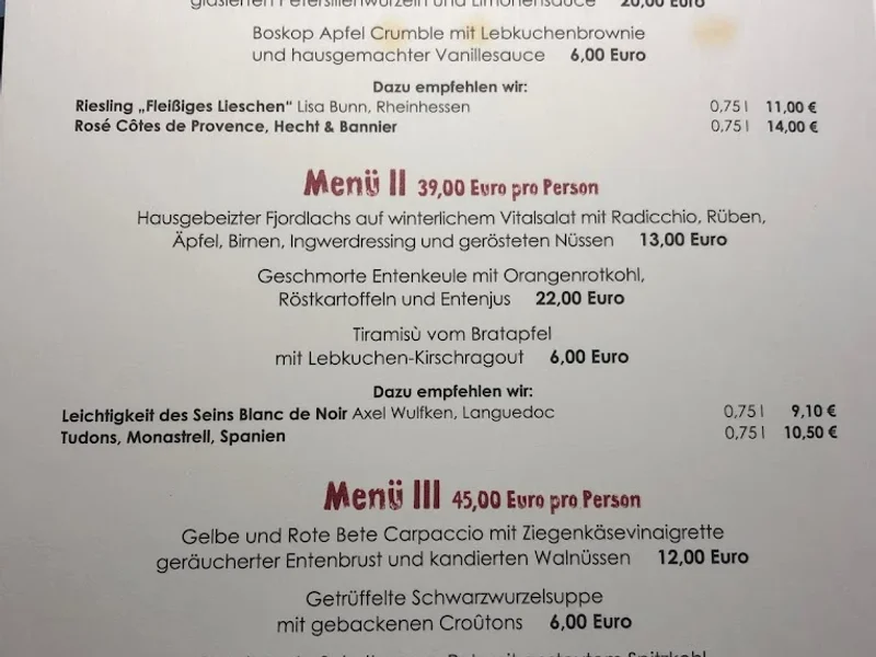 Bistro engelke Pasta Olio Vino