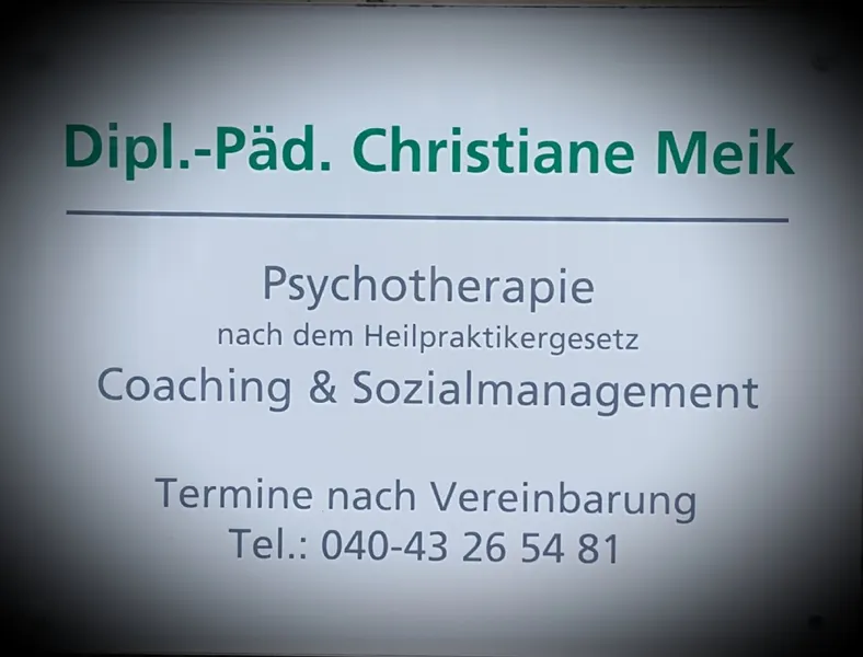 Dipl.-Päd. Christiane Meik - Heilpraktikerin für Psychotherapie