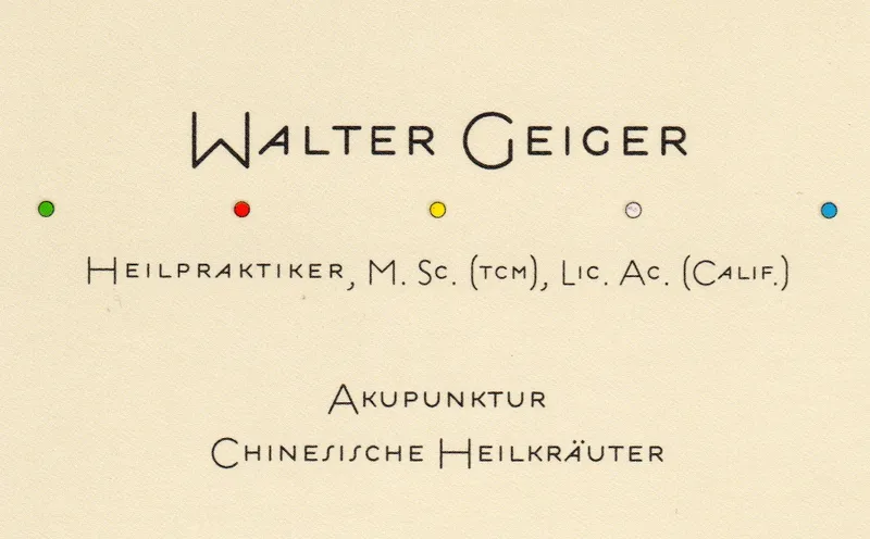Praxis für Chinesische Medizin Walter Geiger