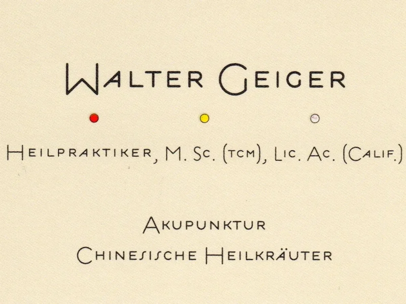 Praxis für Chinesische Medizin Walter Geiger