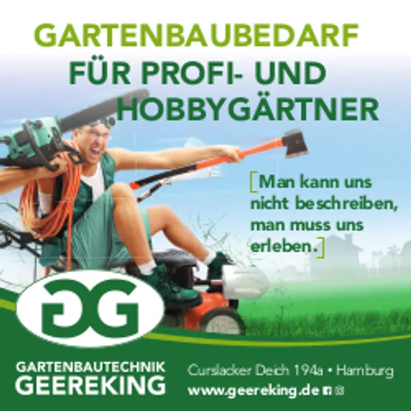 Gartenbautechnik Geereking - für Profi- und Hobbygärtner