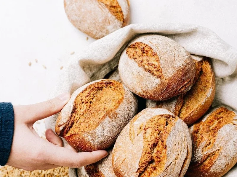 Junge Die Bäckerei. Alte Holstenstraße