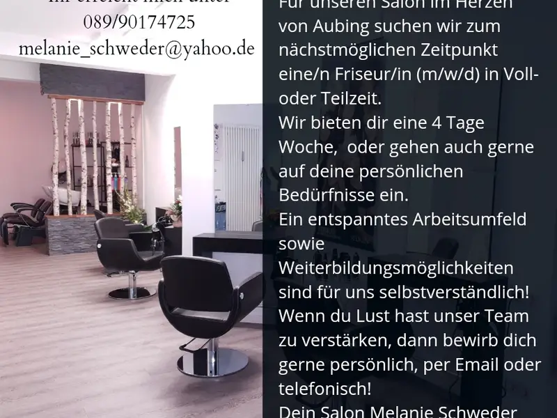 Salon Melanie Schweder - Spezialisten für Haarfarbe und Haarverlängerung I Blondexperten I Friseur in Aubing