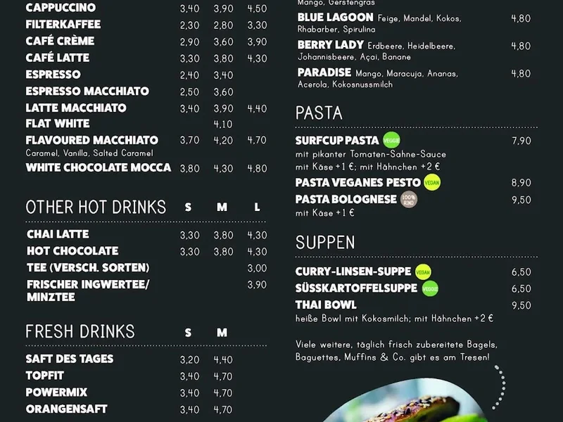 Campus Suite - Frühstück, Kaffee, Lunch & Dinner