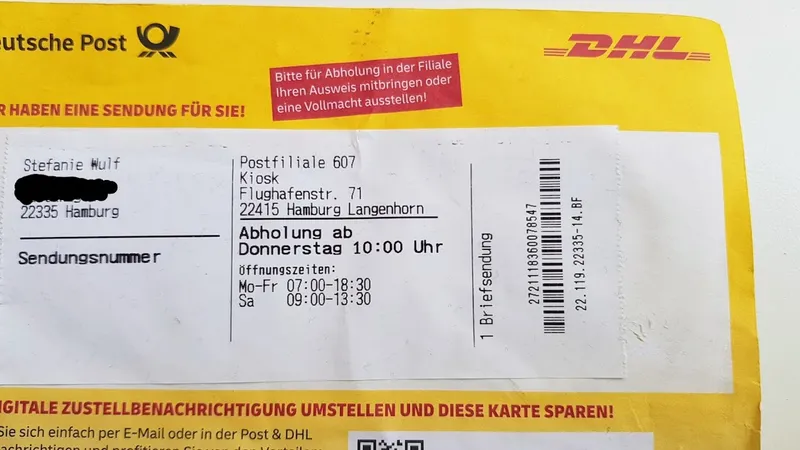 Deutsche Post Filiale 607