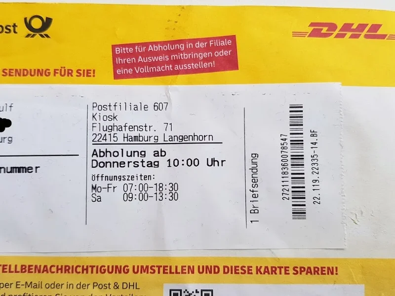 Deutsche Post Filiale 607