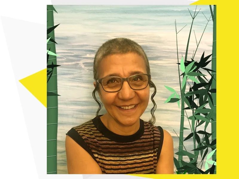 Schrägschnitt Binnaz Yigit