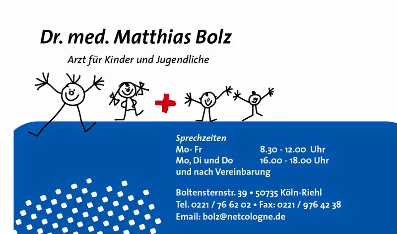 Dr. med. Matthias Bolz - Kinderarzt für Riehl, Niehl, Nippes & Mülheim