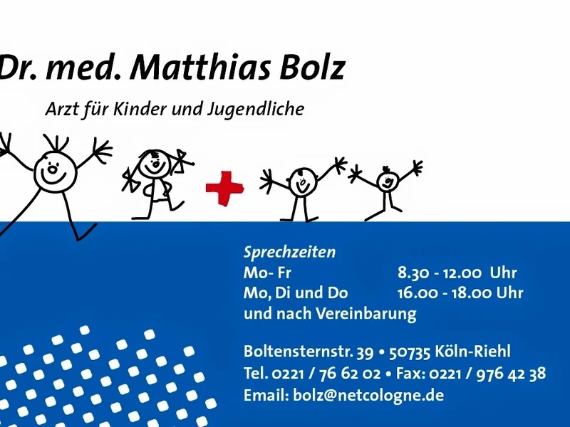 Dr. med. Matthias Bolz - Kinderarzt für Riehl, Niehl, Nippes & Mülheim