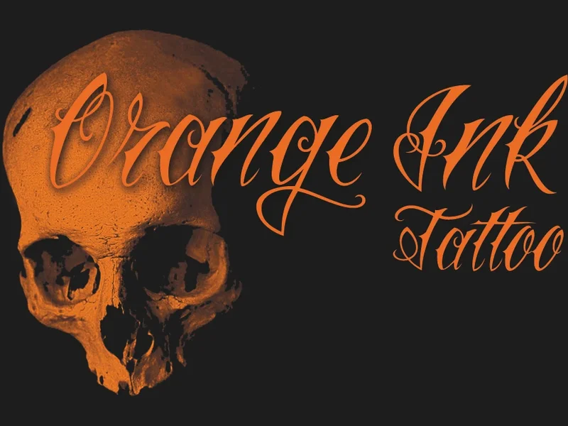 Orange Ink Tattoo
