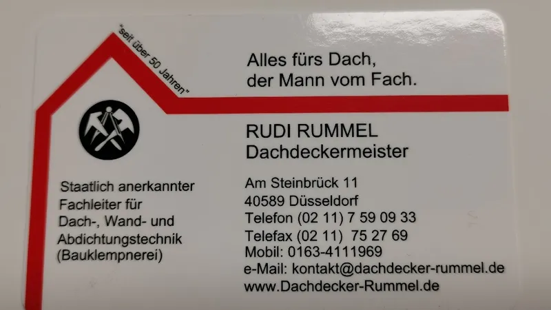 Dachdeckermeister Rudi Rummel