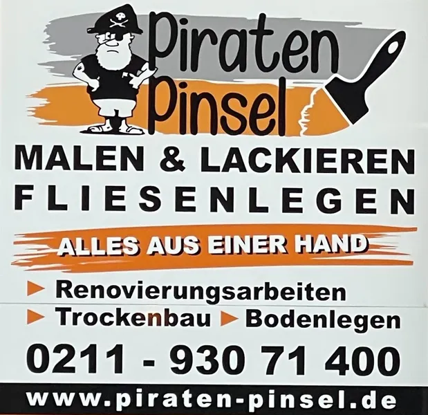 Malerbetrieb Düsseldorf - Piraten Pinsel