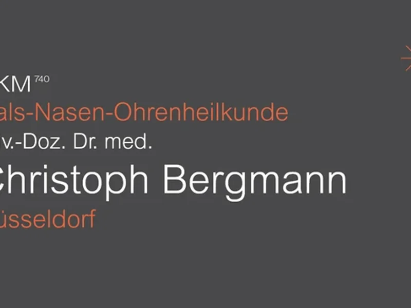 HNO Düsseldorf - Prof. Dr. med. Christoph Bergmann | Hals Nasen Ohrenheilkunde - RKM740 HNO
