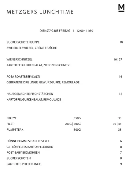 Speisewirtschaft von Metzgers