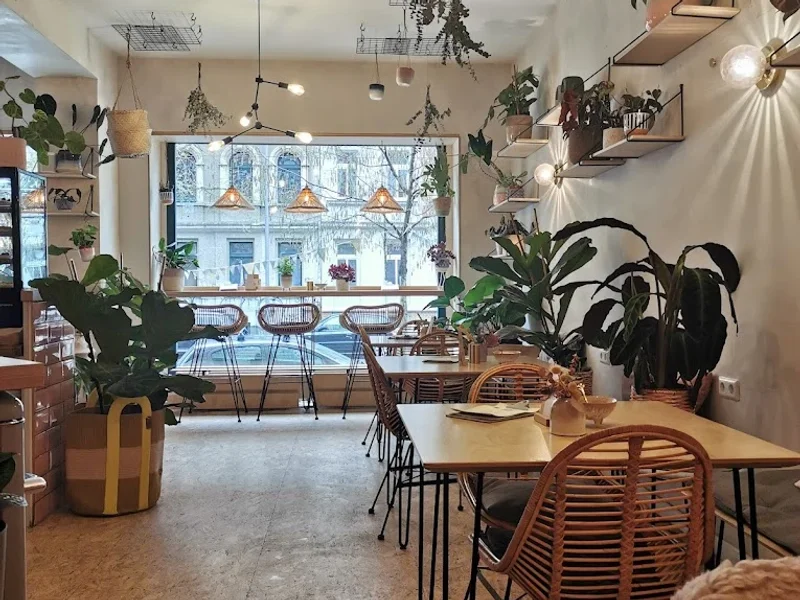 roots. Pflanzencafé