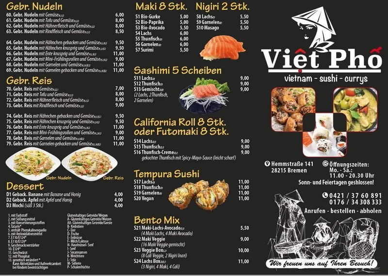 Viêt Phô - Vietnam - Sushi - Currys