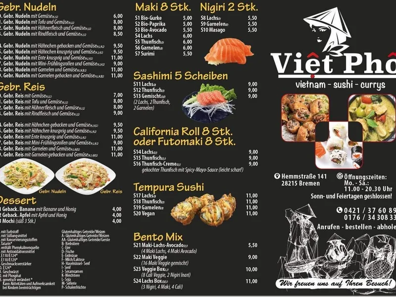 Viêt Phô - Vietnam - Sushi - Currys