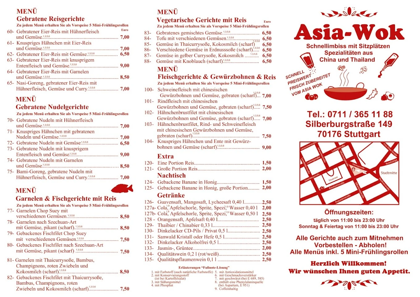 Liste 18 asiatische restaurants in Stuttgart-West Stuttgart