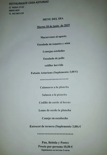 Resturante-Sidrería «Casa Asturias»