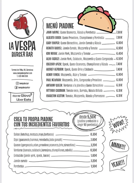 La Vespa Burger Bar