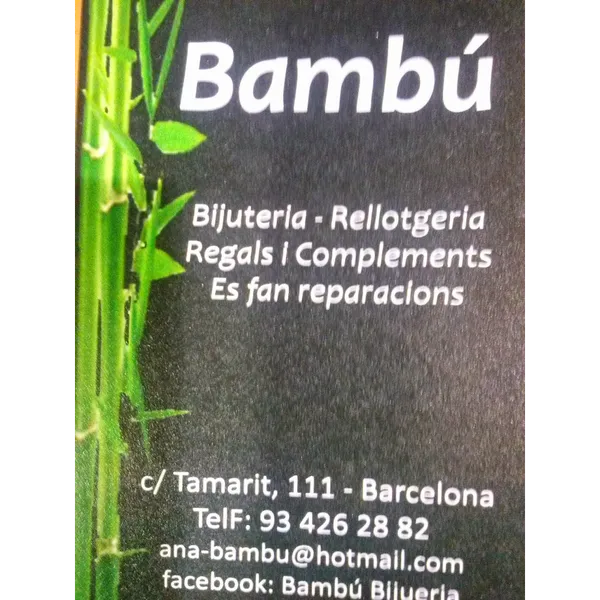 Bambú bisuteria y relojería