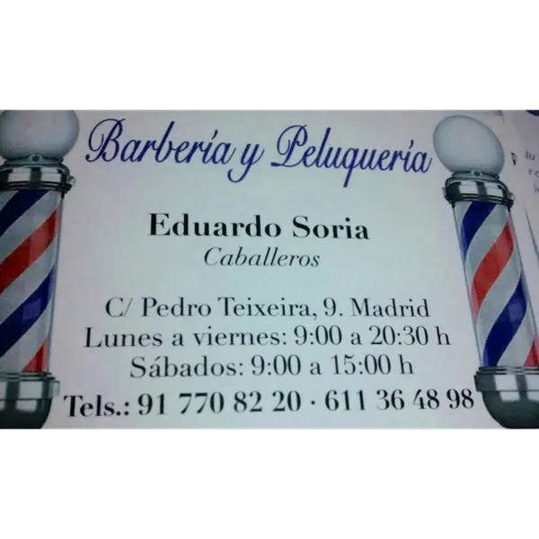 Barbería y peluquería Eduardo Soria