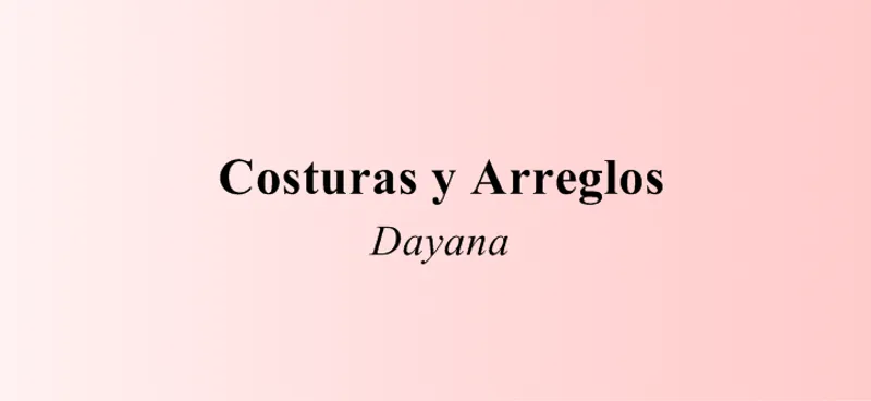 Costuras y Arreglos Dayana