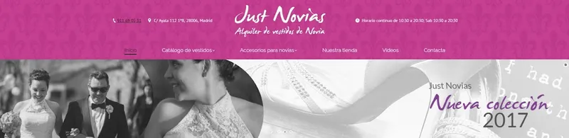 JUST NOVIAS ALQUILER VESTIDOS DE NOVIA