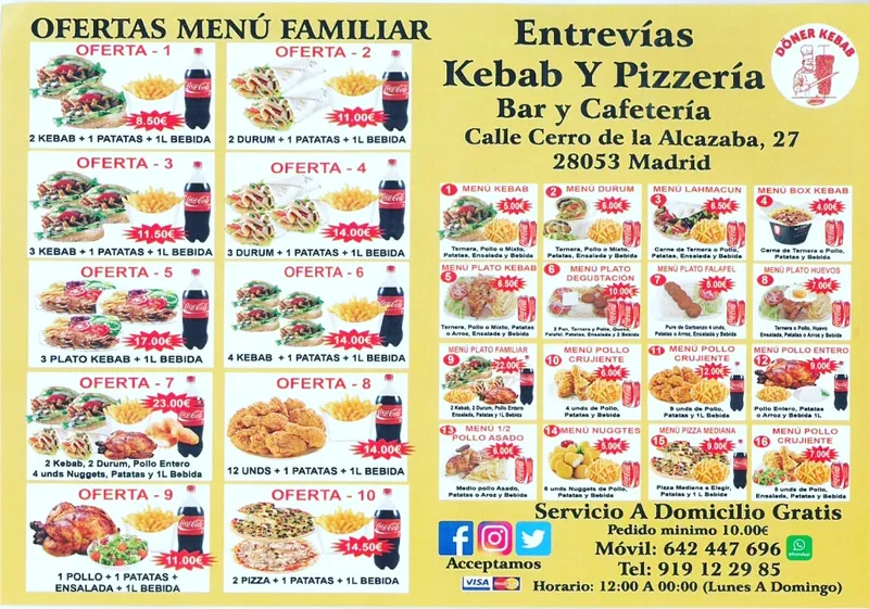 Entrevías Kebab Y Pizzeria