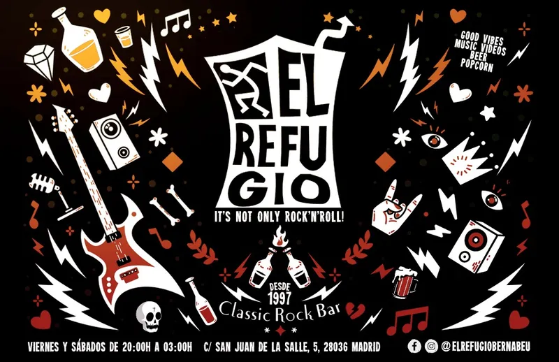 EL REFUGIO DE MADRID Classic Rock Bar.