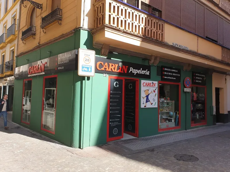 CARLIN centro Papelería CALLE SAN MIGUEL También estamos en C/ JESUS DEL GRAN PODER 5