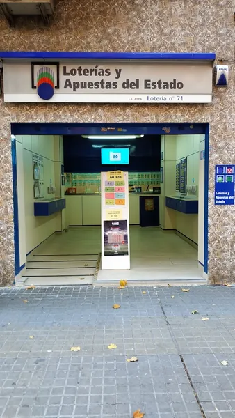 Administración de lotería Nº 71 "La Jota". Zaragoza.